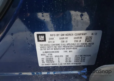 2022 Buick Encore Gx Fwd Select from USA, damaged, VIN KL4MMDS24NB140392